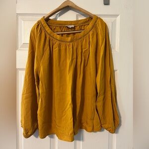 Mustard Yellow 3/4 sleeve  Blouse